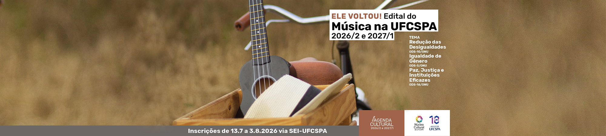 Edital do Música na UFCSPA